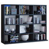 PKline Regal Regalwand Standregal Sammlerregal Aufbewahrung Bücherregal Schrank schwarz