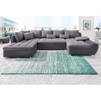 sit&more Wohnlandschaft Bandos U-Form, in 2 unterschiedlichen Größen, wahlweise mit Bettfunktion + Bettkasten grau 344 cm x 83 cm x 192 cm