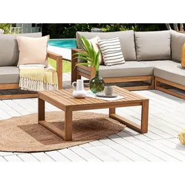 Beliani Beistelltisch 90 x 75 x 0 cm Hellbraun/Braun