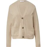 Comma, Strickcardigan im Loose Fit aus Wollmix Beige 46