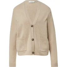 Comma, Strickcardigan im Loose Fit aus Wollmix Beige 46