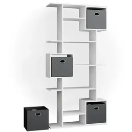 Vicco Raumteiler Cube 92 x 188 x 29 cm Weiß