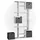 Vicco Raumteiler Cube 92 x 188 x 29 cm Weiß