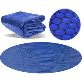 poolpanda Pool Solarfolie Ø 457 cm Elite rund 400 my schwarz/blau 15 mm Luftblasen