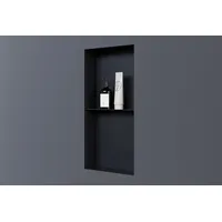 Bernstein Wandnische Duschregal Schwarz