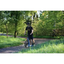 Yedoo Scooter Yedoo Four Tretroller mit Luftreifen 20/16 und Scheibenbremsen Blau