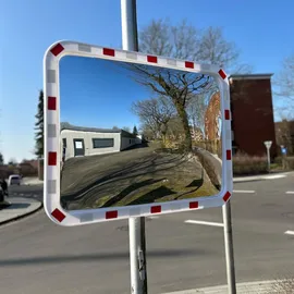 Trutzholm Verkehrsspiegel eckig 60 x 80 cm Rot/Weiß