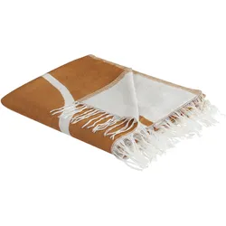 Kuscheldecke PALHI Stoff 130 x 170 cm Orange
