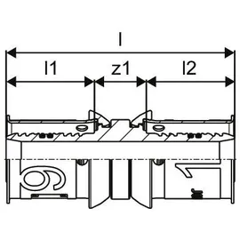 Uponor S-Press Plus Kupplung 25 x 25 mm