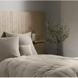 FLEURESSE Bettwäsche Lech 155 x 220 cm Flanell Beige