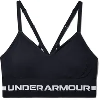 Under Armour Seamless Low Long Sport-BH Schwarz/Grau XS