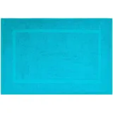 Dyckhoff Badematte Kristall, Höhe 2 mm, Baumwolle, rechteckig, 2-tlg. Badematte, 2er Set Hotelmatte blau