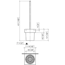 Dornbracht WC-Bürstengarnitur MEM Chrom (83900780-00)