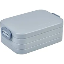 Mepal - Lunchbox Take a Break Midi - Brotdose To Go - Für 2 Sandwiches oder 4 Brotscheiben - Meal Prep Box - Essensbox mit Unterteilung - Spülmaschinenfest - 900 ml - Nordic Blue