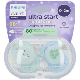 Philips Avent Fopspeen +0m Start night boy 2st 2 St Schnuller