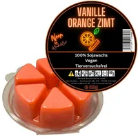 WonderWax Duftwachs WonderWax® Duftwachs Kreis 6 pcs Neon (Spicy Vanille Orange Zimt), Duftrichtung: Spicy Vanille Orange Zimt