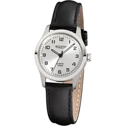 Quarzuhr REGENT "7990.90.11, F899", schwarz, Armbanduhren, Damen, Armbanduhr, Damenuhr, Mineralglas