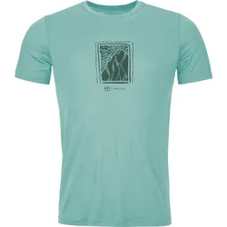 ORTOVOX Herren Unterhose 120 COOL TEC MTN CUT TS M, aquatic ice, S