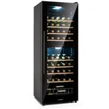 Klarstein Weinkühlschrank Barossa 54 bottle Duo, für 54 Standardflaschen á 0,75l,2 Zonen Wein Flaschenkühlschrank Weintemperierschrank Weinschrank schwarz