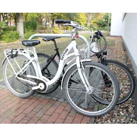 Baumarktplus Fahrradständer 2er Set Typ U 114 x 78 cm Ø 49 mm grau