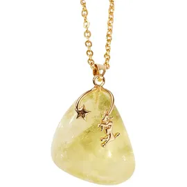 FIRETTI Kette mit Anhänger Anker/Sternzeichen Geburtsstein Gold