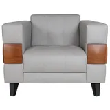JVmoebel Sessel 90 x 75 x 100 cm Grau