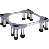 vidaXL Waschmaschinensockel Grau 67 x 67 x 21.5 cm Metall - Grau