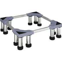 vidaXL Waschmaschinensockel Grau 67 x 67 x 21.5 cm Metall - Grau