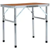 vidaXL Campingtisch Klappbar Grau