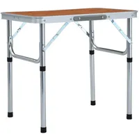 vidaXL Campingtisch Klappbar Grau