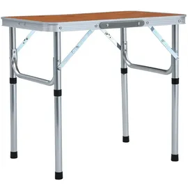 vidaXL Campingtisch Klappbar Grau