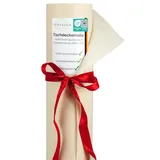 Sensalux Tischdeckenrolle, 1,18m x 25m, abwaschbare Vliesdecke, Oeko-TEX Standard 100 - Klasse I Zertifiziert, Creme