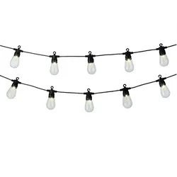 Lumineo 496307 LED Solar Party Beleuchtung Lichterkette 5,7 Meter 20 LED klare Lichtkugeln Lichteffekte