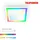 Telefunken LED Panel LED Deckenleuchte, Deckenlampe dimmbar, inkl. Fernbedienung, RGB Funktion, 24 Watt, 2400lm, Timerfunktion, 445x445x63mm (LxBxH), 318806TF,