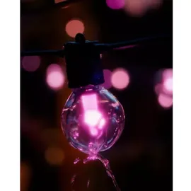 Philips Lichterkette Kunststoff 21 m 30 Birnen schwarz