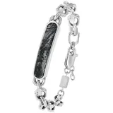 s.Oliver Armband mit Jaspis grau 2038867 Größe 22 cm