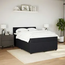vidaXL Boxspringbett 160 x 200 cm Schwarz