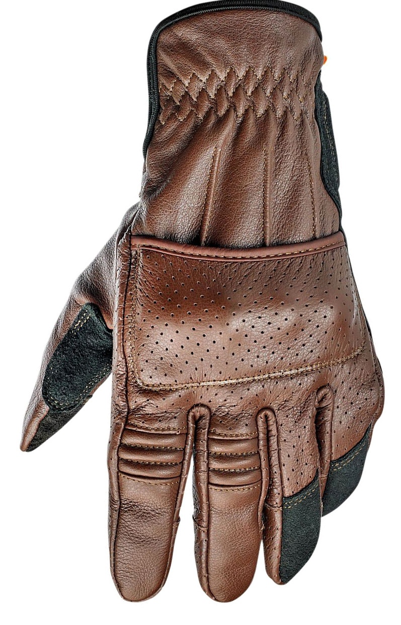 Biltwell Borrego, Handschuhe - Braun/Schwarz - XS