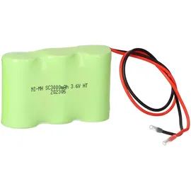 Akkuman Notleuchten Akku NiMH 3,6 V 3,0 Ah Reihe 20cm Kabel