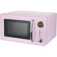 Rosa Mikrowelle Retro Design EPIQ 80000688 pink Mikrowellen-Gerät 700 Watt