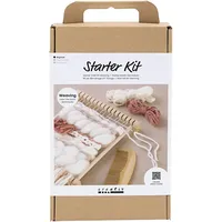 Creativ Company DIY Sets Flechten, Rya-Technik, Pompons Starter Kreativ
