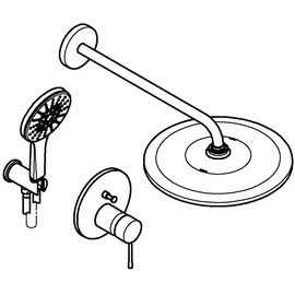 Grohe Essence Unterputz-Duschsystem hard graphite 310