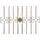 deluke Gartenzaun LINUS Antik 124 x 116 cm Antik-Braun