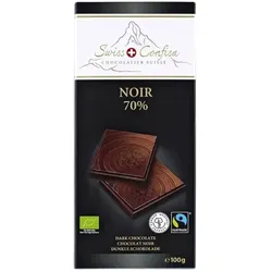 Swiss Confisa Noir 70% Dunkle Schokolade bio