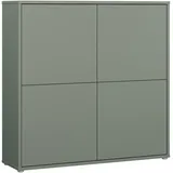 Forte Highboard 124,5 x 121,5 x 34,9 cm Salbei
