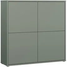 Forte Highboard 124,5 x 121,5 x 34,9 cm Salbei