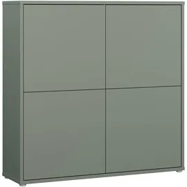 Forte Highboard 124,5 x 121,5 x 34,9 cm Salbei