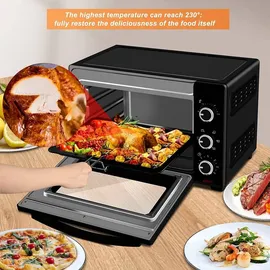 Woltu Mini Backofen 32 L, 1600 W, Schwarz