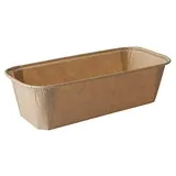 Papstar Pure, eckig, 523 ml, braun