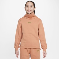 Nike Sportswear Club Fleece Funnel LS DJ6160-225 128-137 - amber brown/metallic gold